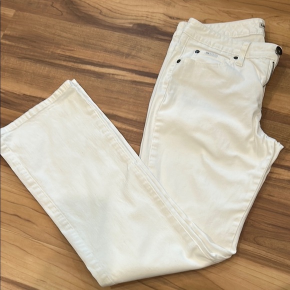 Lee White Straight Leg Jeans Classic Denim - Picture 1 of 6